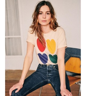 명품스타일여성의류쇼핑몰 하트 라운드 티셔츠