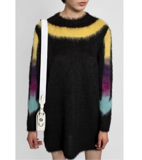 라운드넥 모헤어 미니원피스O. Multicolor Mohair Sweater