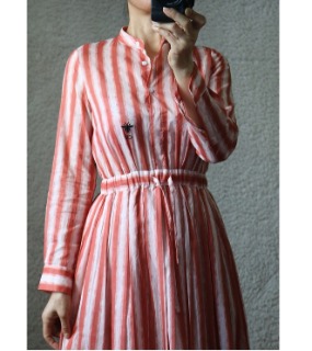 줄무늬 드로 스트링 드레스   D. Striped Draw String Dress