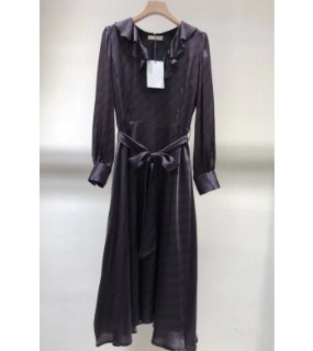 퍼플 실크 롱 원피스  .  c. purple silk long dress