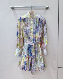 봄 플로럴 스타일 프린트 여성 드레스  Spring Floral Style Printed Women&#039;s Dress