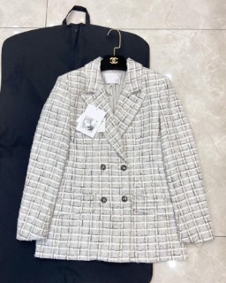 가을 프렌치 체크 무늬 슈트 재킷  C. autumn French checkered suit jacket