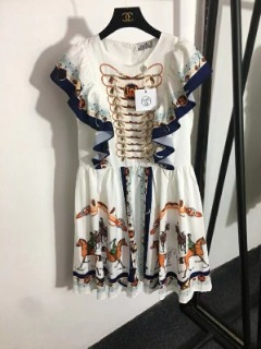 화려한 디자인 소매 레이스 원피스  C. colorful designed sleeve lace dress
