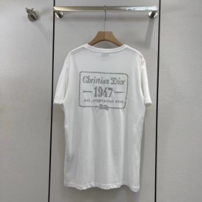 1947 프린트 디자인 여성 심플 반팔티셔츠     D. 1947 Printed Design Women&#039;s Simple Short-Sleeved T-Shirt
