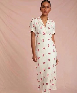 반소매 심플 패턴 무늬 롱드레스  short-sleeved simple pattern pattern long dress