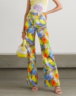 새 프린트 무늬 디자인 여성 롱팬츠   New Printed Design Women&#039;s Long Pants
