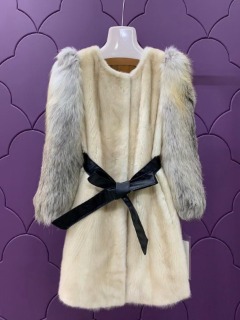고급풍 겨울 여성 심플 퍼 코트   High-end Winter Women&#039;s Simple Fur Coat