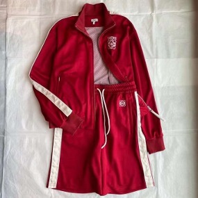 레드 패션 트레이닝복 세트  red fashion sweat suit set