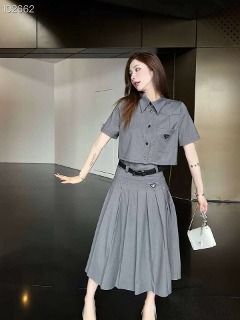 반팔 셔츠 &amp; 스커트 set  Short-sleeved shirt &amp; skirt set
