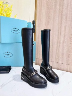 프라다 블랙 롱부츠   Prada Black Long Boots