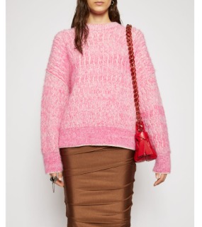 클레식 모헤어 핑크 니트cleessik mohair pink knitwear