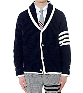 브이넥 숄카라 니트자켓V-neck Shawl Collar Knit Jacket