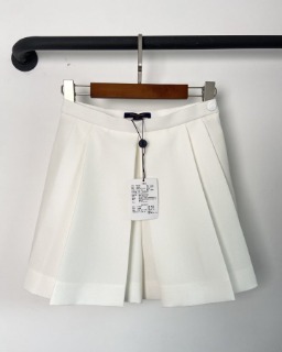 여성 심플 화이트 미니스커트   L. Women&#039;s Simple White Miniskirt