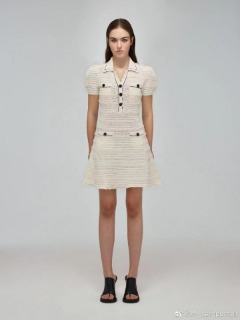 여성 화이트 부클 미니원피스   S. Women&#039;s White Bookle Mini Dress