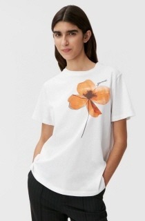 심플한 꽃무늬 반팔 티셔츠