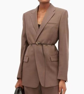여성 부드러운 재질 허리 슬림 디자인 자켓   women&#039;s soft material waist slim design jacket