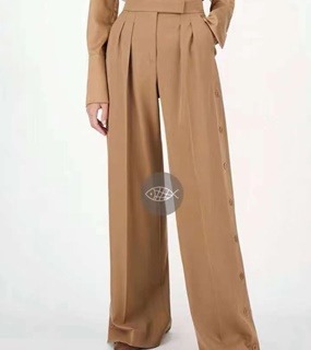 여성 옆트임 단정한 롱팬츠   women&#039;s neat long pants with side slits