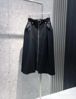 여성 벨트 디자인 롱스커트   women&#039;s belt design long skirt