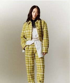 심플 여성 울 트위드자켓  simple women&#039;s wool tweed jacket