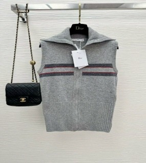 별무늬 카라 지퍼 민소매 조끼  star-patterned collar zipper sleeveless vest