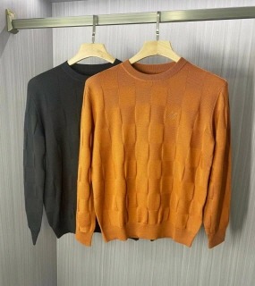 사각패턴 라운드 넥 긴팔 스웨터  square-patterned round neck long-sleeved sweater