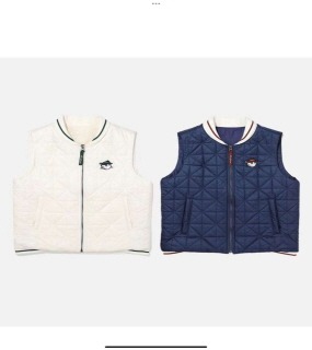 심플 면조끼  simple cotton vest