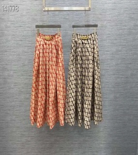 원형무늬 롱스커트  circular-patterned long skirt