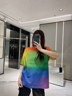 무지개 반팔 티셔츠   rainbow short-sleeved T-shirt