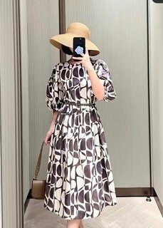 럭셔리 패턴 원피스  Luxurious pattern dress