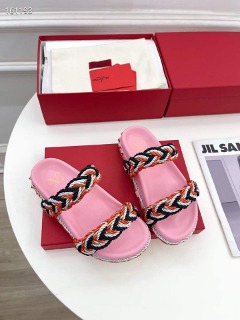짚 포인트 슬리퍼  straw-point slippers