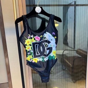 플라워 프린트 디자인 수영복  Flower Print Design Swimsuit